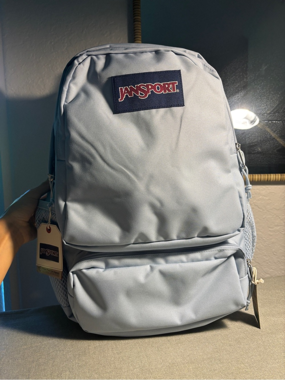 NWT JanSport Doubleton Backpack Blue Dusk 29L 15" Laptop Sleeve School Travel Bg